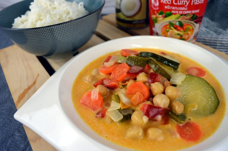 Curry de verduras y garbanzos